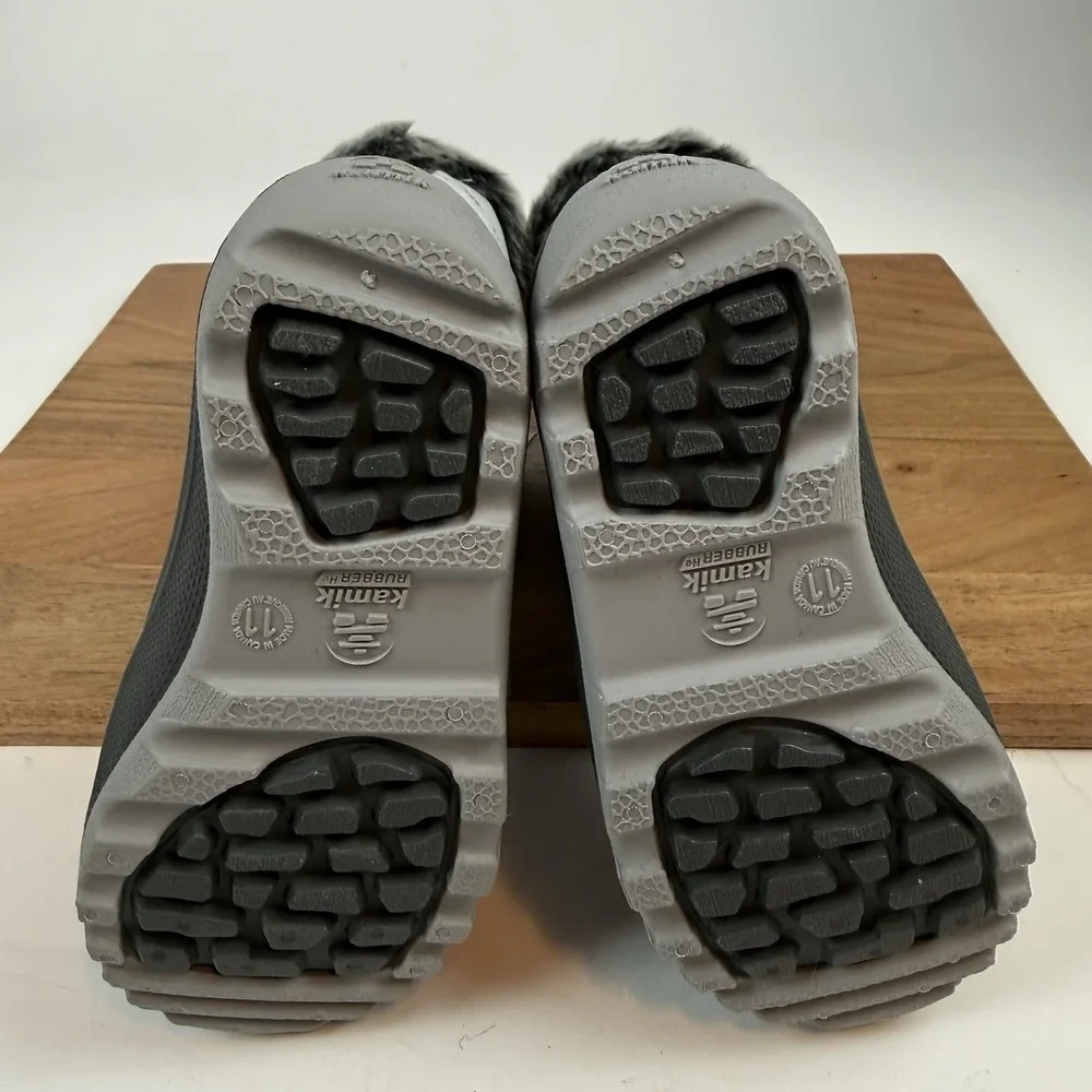 New Kids Kamik Snow Angel Gray Waterproof Insulated Snow Winter‎ Boots Size 11 C